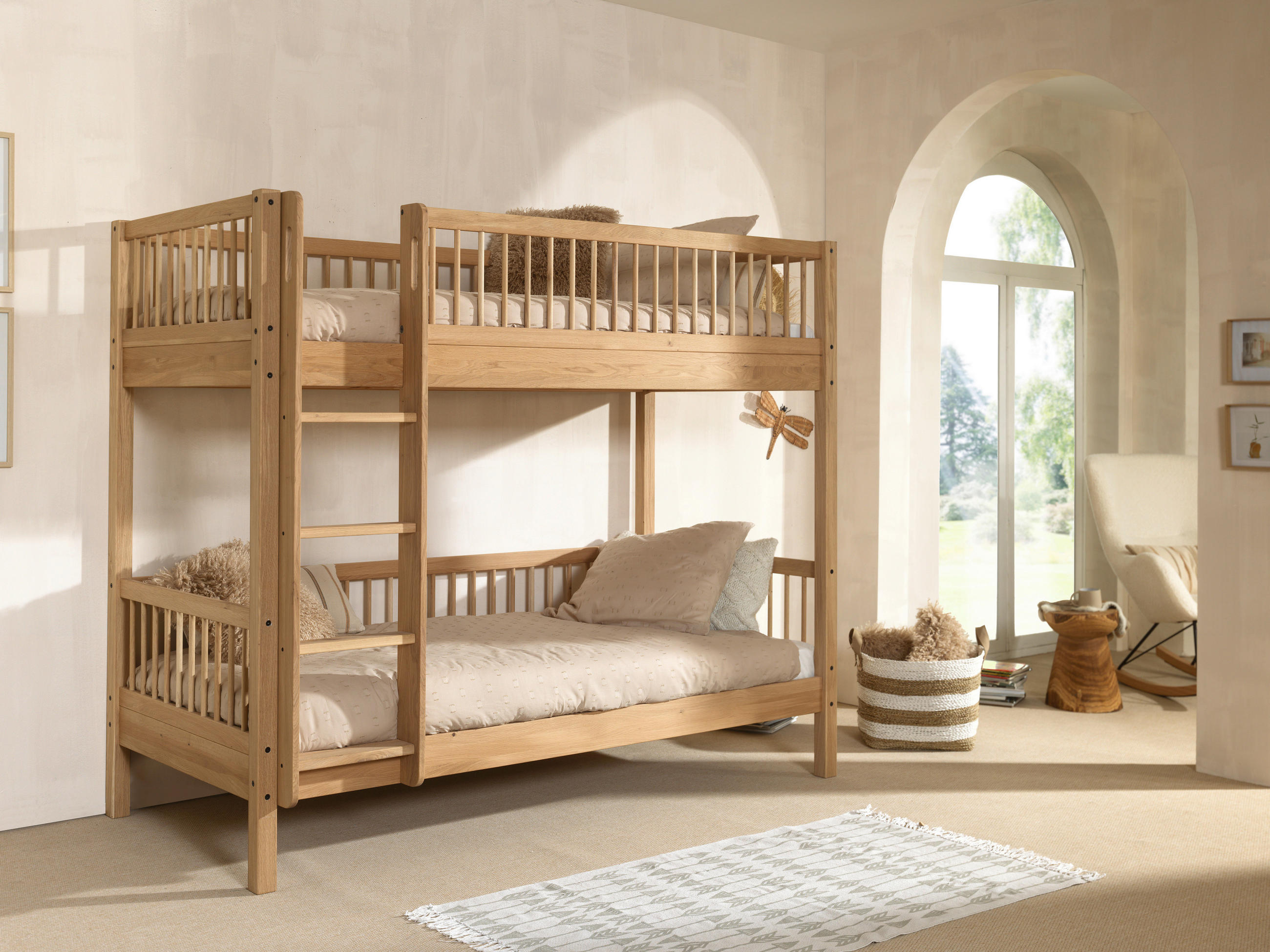 ETAGENBETT - Naturfarben, MODERN, Holz (90/200cm) - MID.YOU