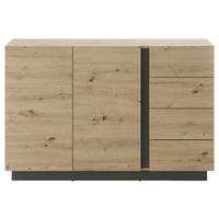 SIDEBOARD  in 138/91/40 cm  - Eiche Artisan/Grau, Design, Holzwerkstoff (138/91/40cm) - MID.YOU