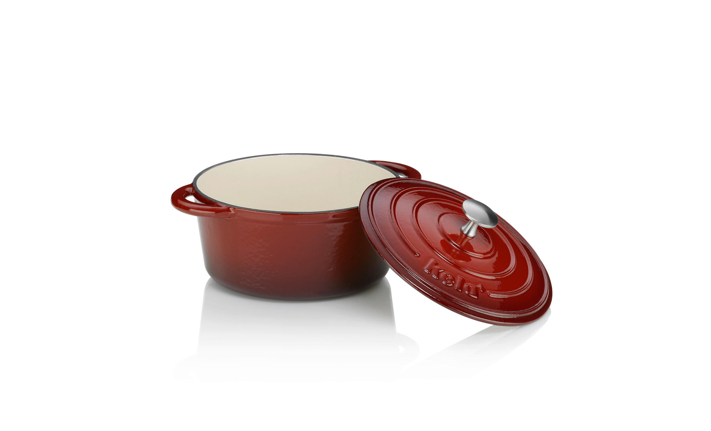 PEKAČ   2.5 l  Calido  - bež/crvena, Konvencionalno, metal (21/10cm) - Kela