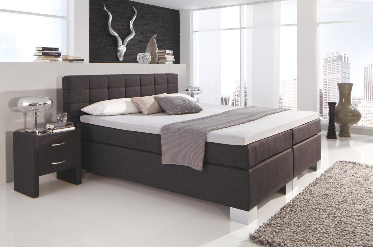 NACHTSCHRANK 52/55/39 cm  - Anthrazit/Silberfarben, Design, Glas/Kunststoff (52/55/39cm) - Carryhome