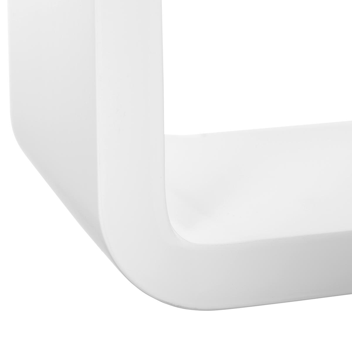 WANDBOARD Weiß  - Weiß, Basics, Holzwerkstoff (80/17/25cm) - Xora