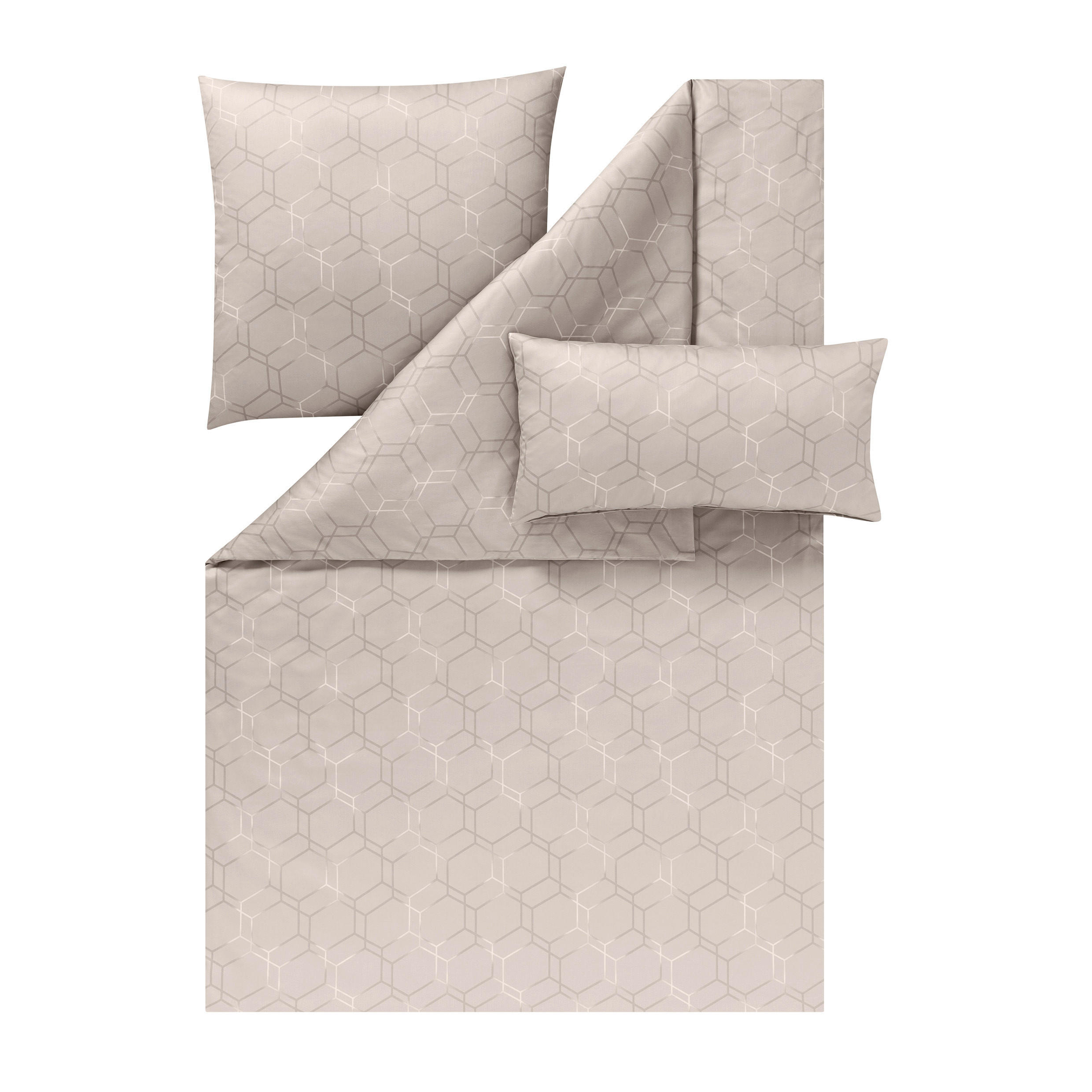 BETTWÄSCHE 3-teilig Guido Makosatin 135/200 cm  - Graubraun, Design, Textil (135/200cm) - Estella