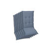 SESSELAUFLAGENSET Uni  - Blau, Basics, Textil (50/7/120cm)