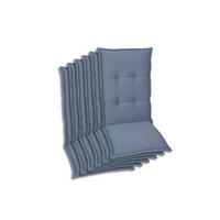 SESSELAUFLAGENSET Uni  - Blau, Basics, Textil (50/7/120cm)