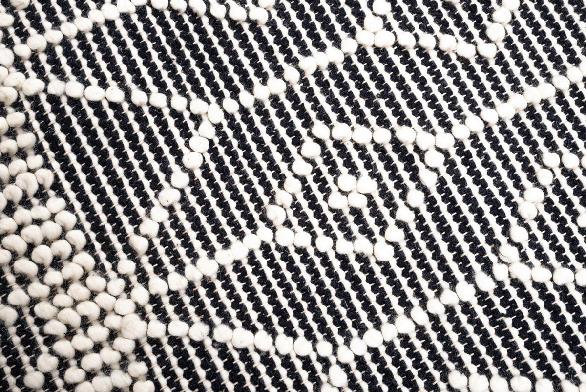 HANDWEBTEPPICH 140/200 cm Colored Macrame two Creme, Grau  - Creme/Grau, KONVENTIONELL, Textil (140/200cm) - Tom Tailor