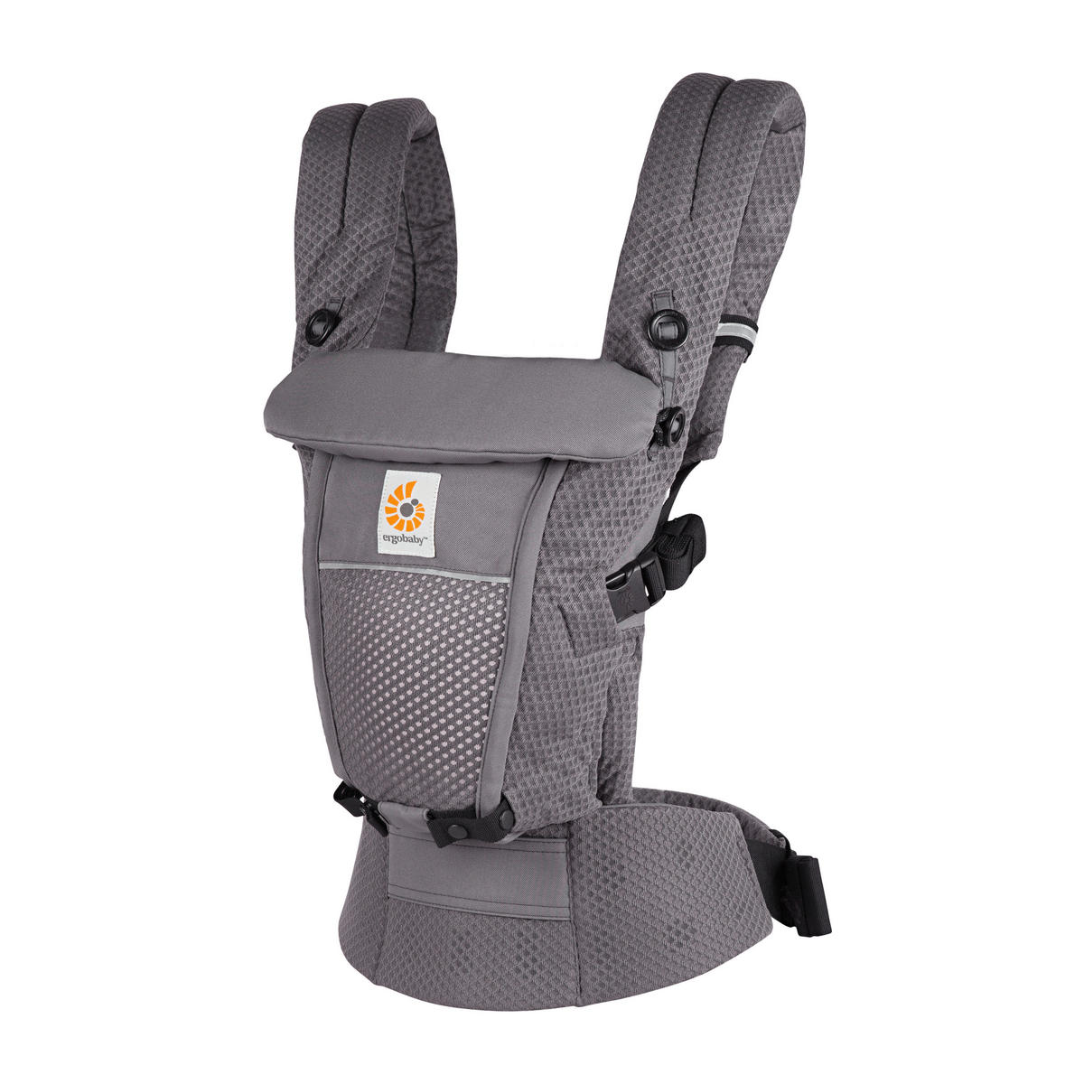 BABYTRAGE Adapt Soft Flex Mesh  - Graphitfarben, Basics, Textil (26,8/17/17cm) - Ergo Baby