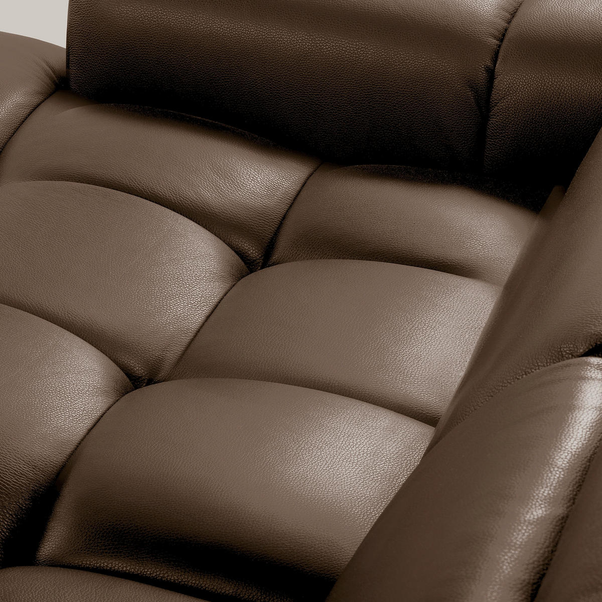 ECKSOFA AVEIRO Braun Echtleder Bettkasten, Kopfteilverstellung, Sitzvorzug  - Schwarz/Braun, Design, Leder/Kunststoff (177/274cm) - Livetastic