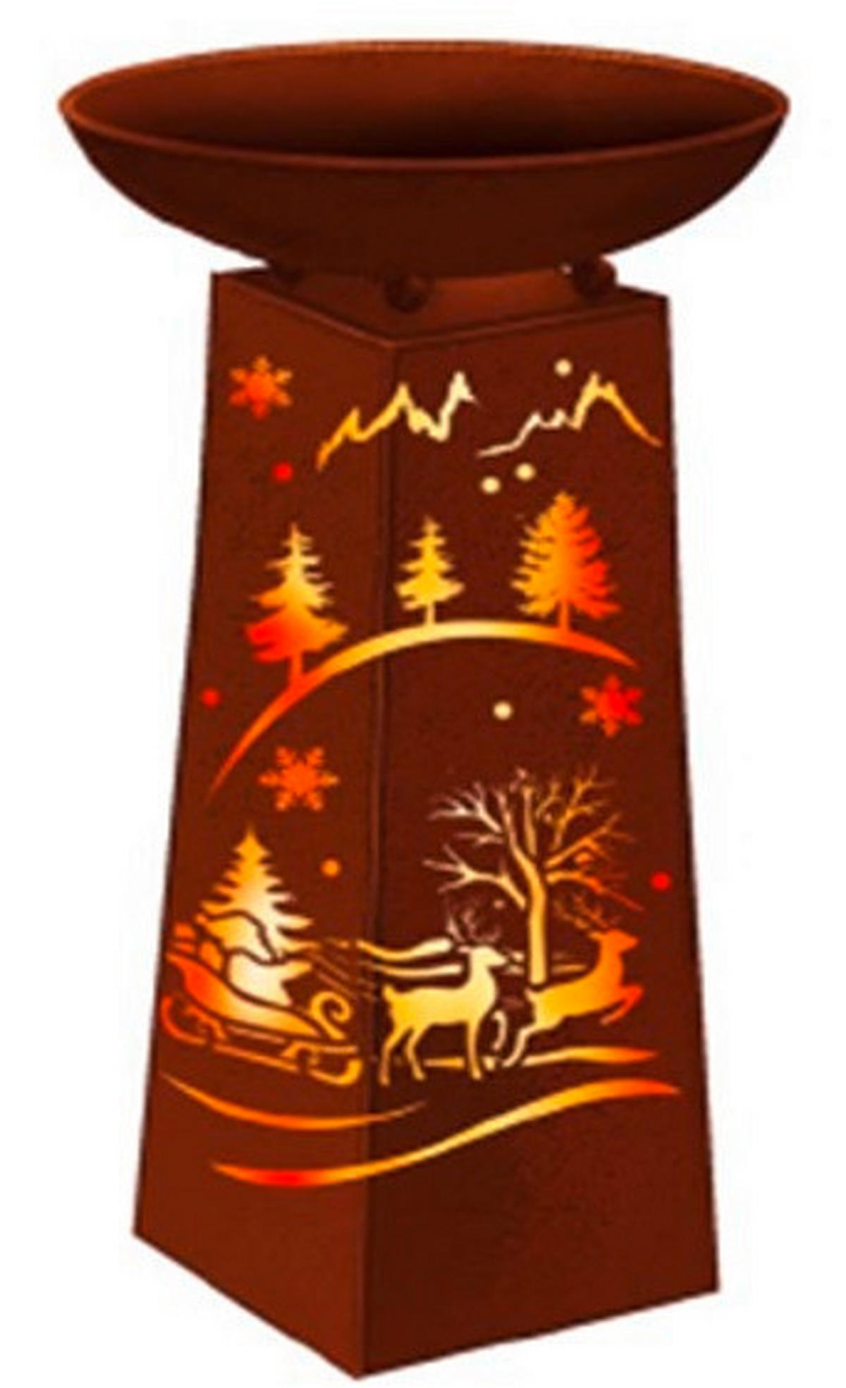 SLOUP NA KVĚTINY,  - Basics, kov (25/59cm) - X-Mas