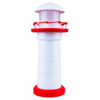 KINDERTISCHLEUCHTE 12,5/31 cm   - Rot/Weiß, Basics, Holz/Kunststoff (12,5/31cm)