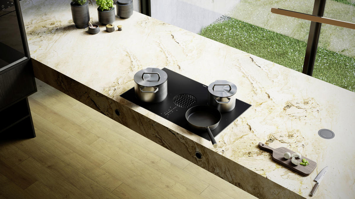 KOCHFELD-DUNSTABZUG-KOMBI PUXU2R  - Schwarz, KONVENTIONELL, Glas (83/19,9/51,5cm) - Bora