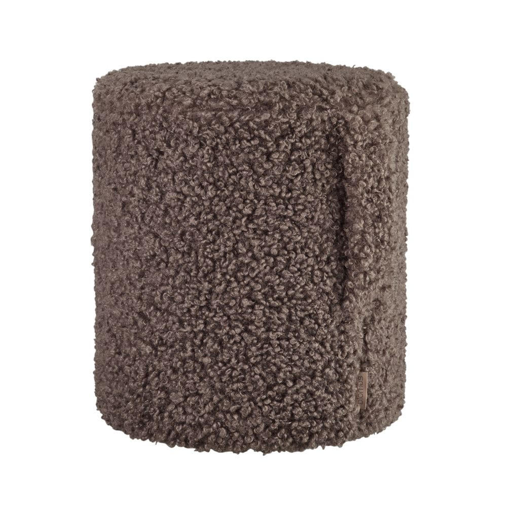 HOCKER Teddy Teddystoff Mokka  - Mokka, KONVENTIONELL, Textil (35/40cm) - Blomus