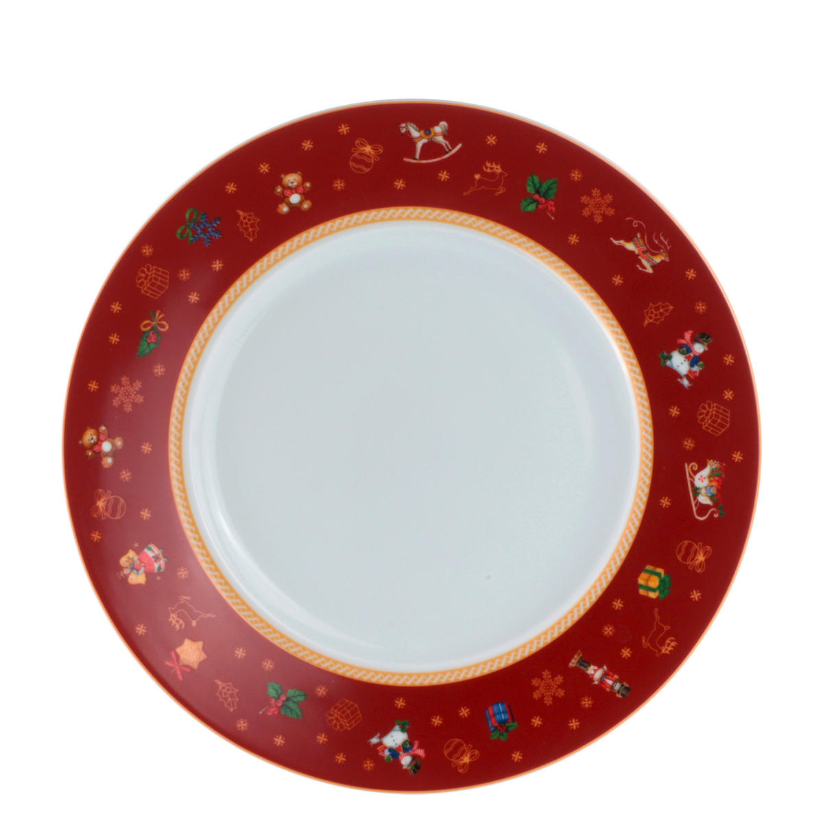 FARFURIE ÎNTINSĂ 28 cm  - roșu, Konventionell, ceramică (28cm) - X-Mas