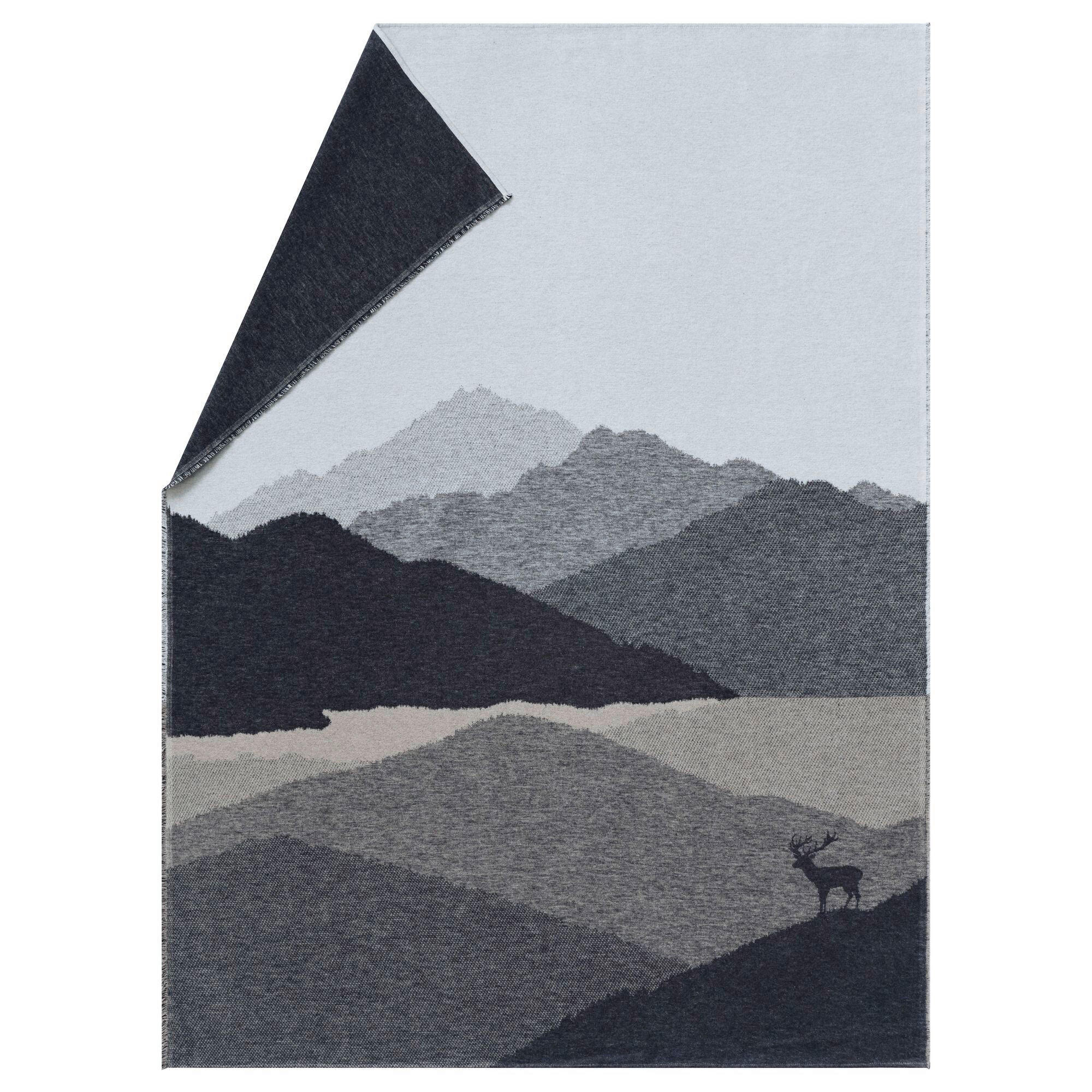 DECKE 140/200 cm  - Anthrazit, Basics, Textil (140/200cm) - David Fussenegger