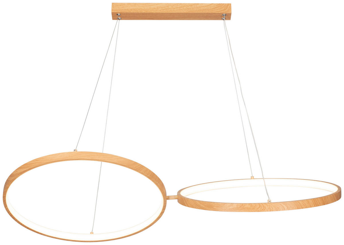 LED-HÄNGELEUCHTE 106/53/120 cm    - Naturfarben, Trend, Kunststoff/Metall (106/53/120cm) - Novel