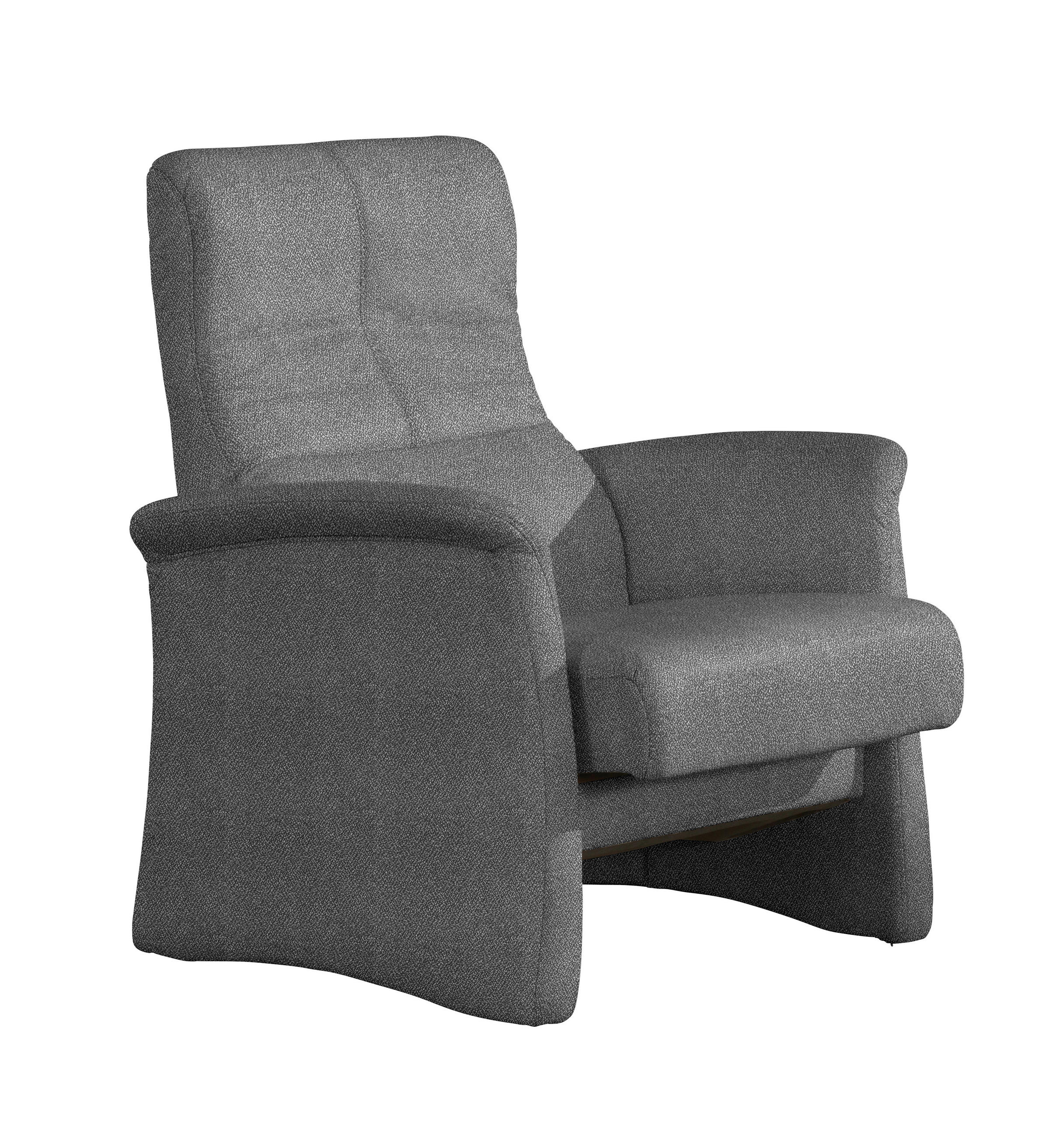 SESSEL in Flachgewebe Dunkelgrau  - Dunkelgrau/Schwarz, Design, Kunststoff/Textil (81/102/86cm) - Himolla