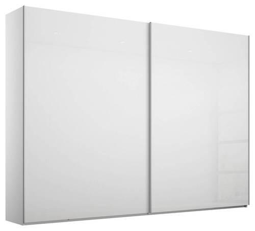 SCHWEBETÜRENSCHRANK 226/223/68 cm 2-türig Weiß  - Alufarben/Weiß, Design, Holzwerkstoff/Metall (226/223/68cm) - Xora