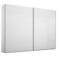 SCHWEBETÜRENSCHRANK in Weiss  - Weiss/Alufarben, Design, Holzwerkstoff/Metall (271/235/68cm) - Xora