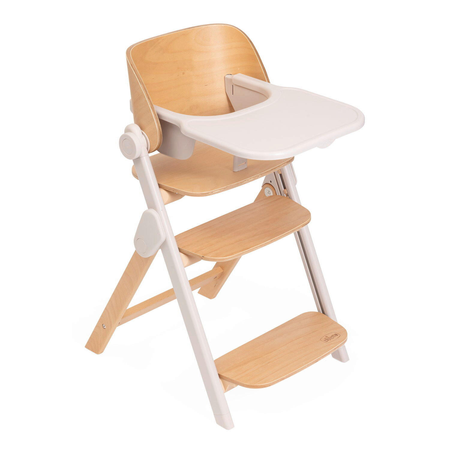 HOCHSTUHL Meraviglia Buchefarben, Hellgrau Fossil/Buche - Buchefarben/Hellgrau, Basics, Holz/Kunststoff (44/63-83/55cm) - Chicco