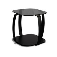 COUCHTISCH Sicherheitsglas 45/45/50 cm quadratisch Schwarz  - Schwarz, Design, Glas/Metall (45/45/50cm) - Xora