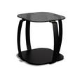 COUCHTISCH Sicherheitsglas 45/45/50 cm quadratisch Schwarz  - Schwarz, Design, Glas/Metall (45/45/50cm) - Xora