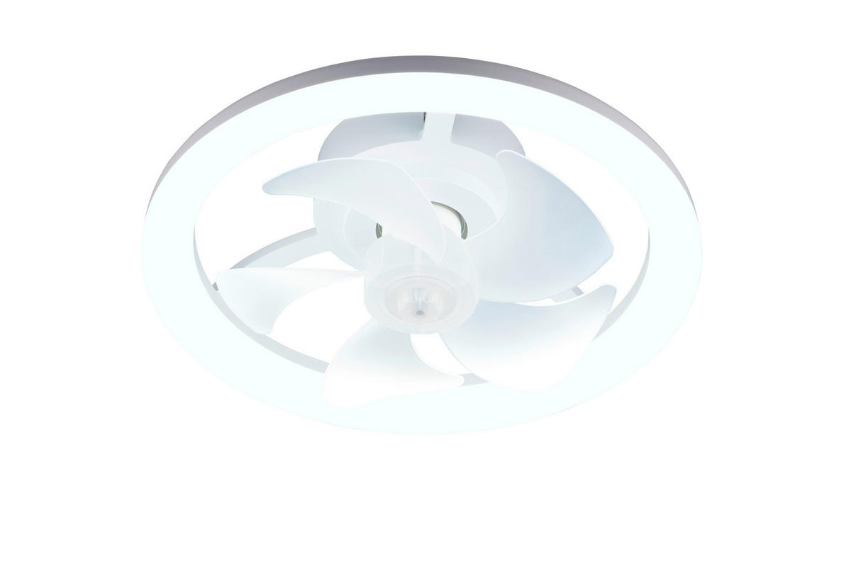 DECKENVENTILATOR - Weiß, Design, Kunststoff/Metall (40/13.5cm)
