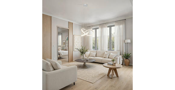 LED-HÄNGELEUCHTE 53/150 cm - Chromfarben, Design, Kunststoff/Metall (53/150cm) - Novel