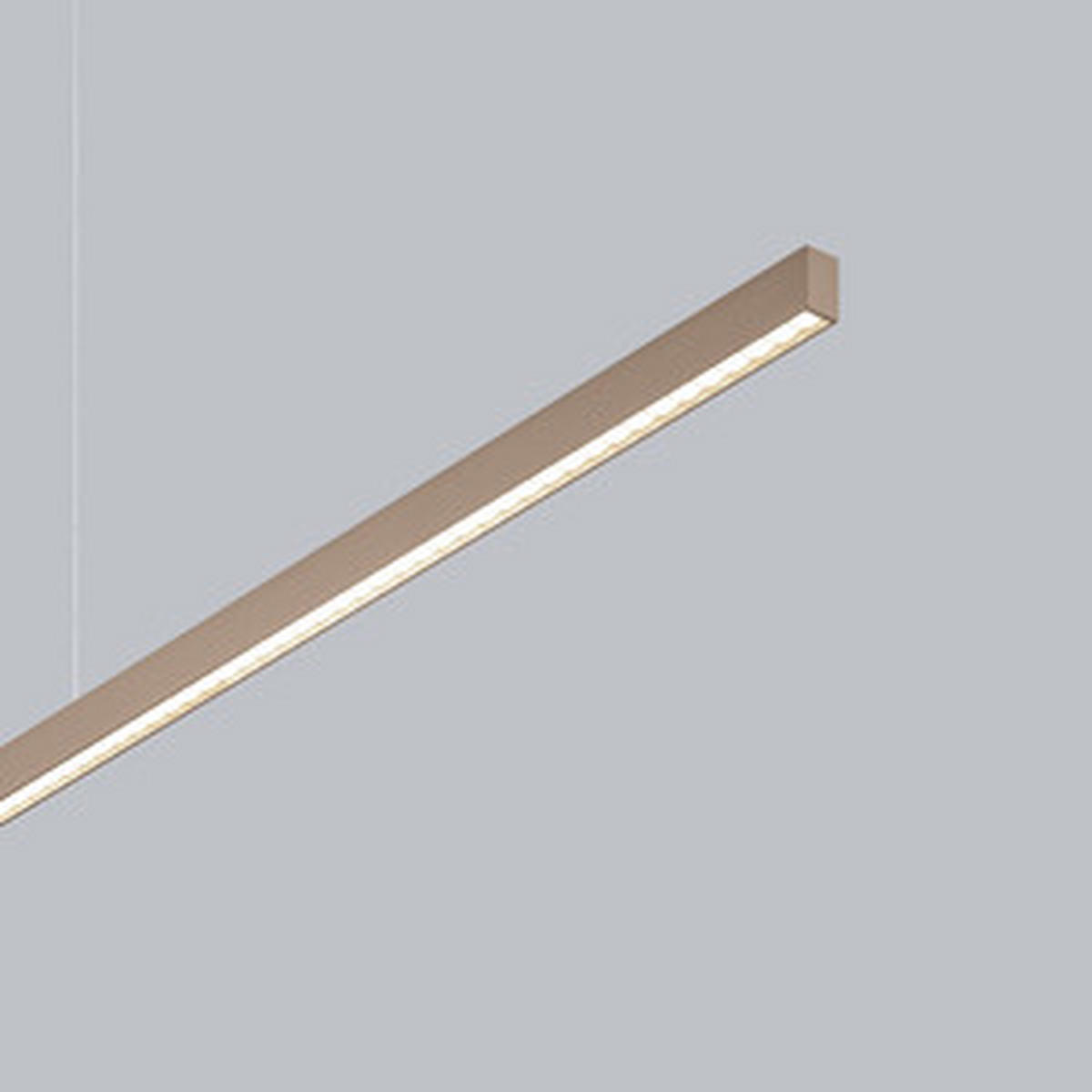 LED-HÄNGELEUCHTE LOOPY-evo 126,5/3 / 1,2/210 cm   - Cappuccino, MODERN, Metall (126,5/3 / 1,2/210cm) - Helestra