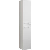 HOCHSCHRANK 30/159/32 cm  - Chromfarben/Weiß, MODERN, Glas/Holzwerkstoff (30/159/32cm) - Voleo