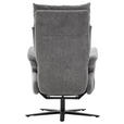 FERNSEHSESSEL  mit Relaxfunktion Struktur Grau  - Schwarz/Grau, MODERN, Textil/Metall (73/115/85cm) - Cantus