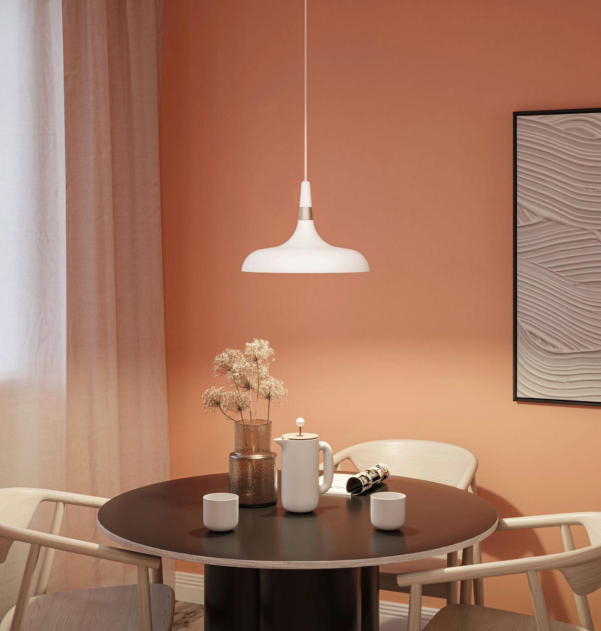 HÄNGELEUCHTE 34,2/30,0 cm  - Goldfarben/Weiß, Design, Metall (34,2/30,0cm) - Paulmann