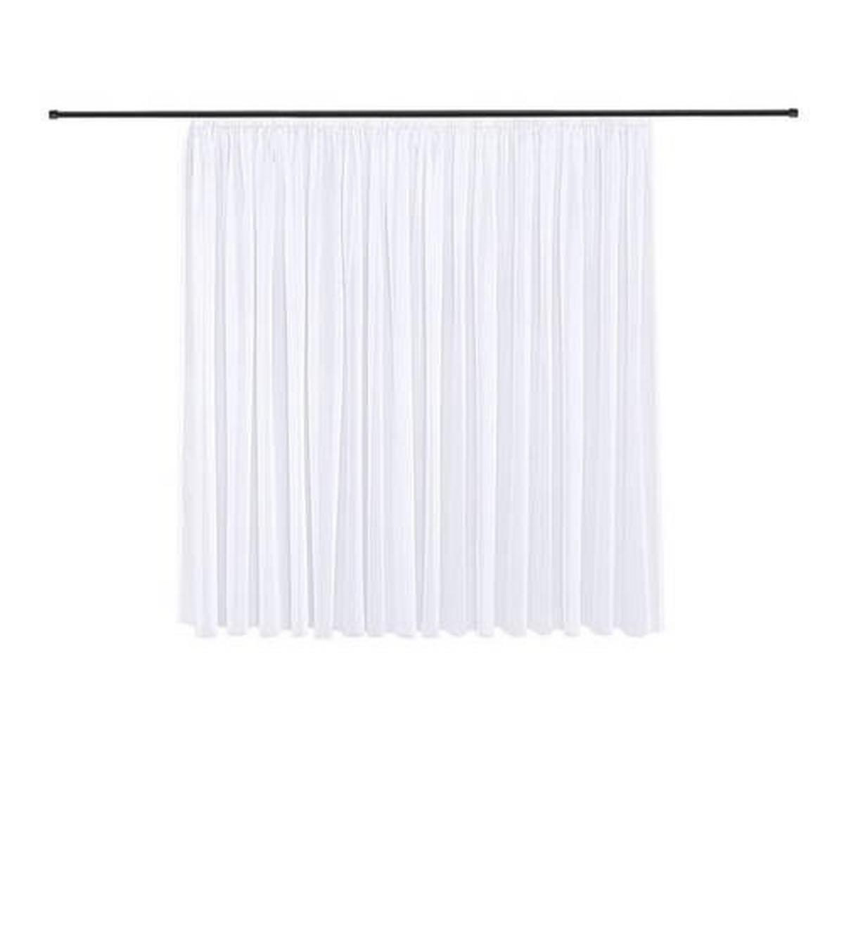 FERTIGSTORE  transparent  300/175 cm   - Weiß, Basics, Textil (300/175cm)