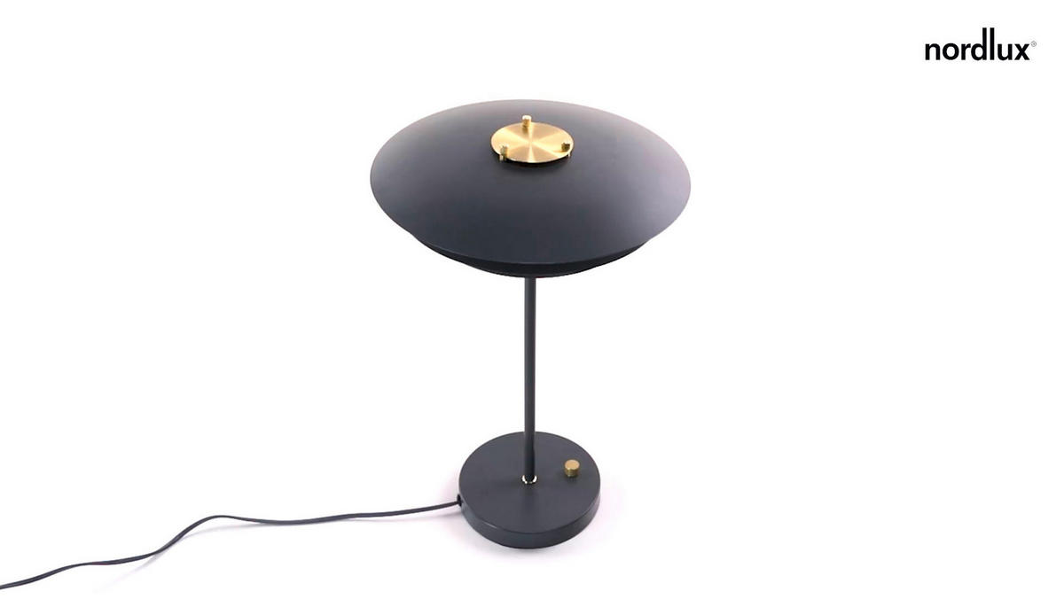 TISCHLEUCHTE Bretagne 30/46 cm   - Anthrazit, MODERN, Metall (30/46cm) - Nordlux