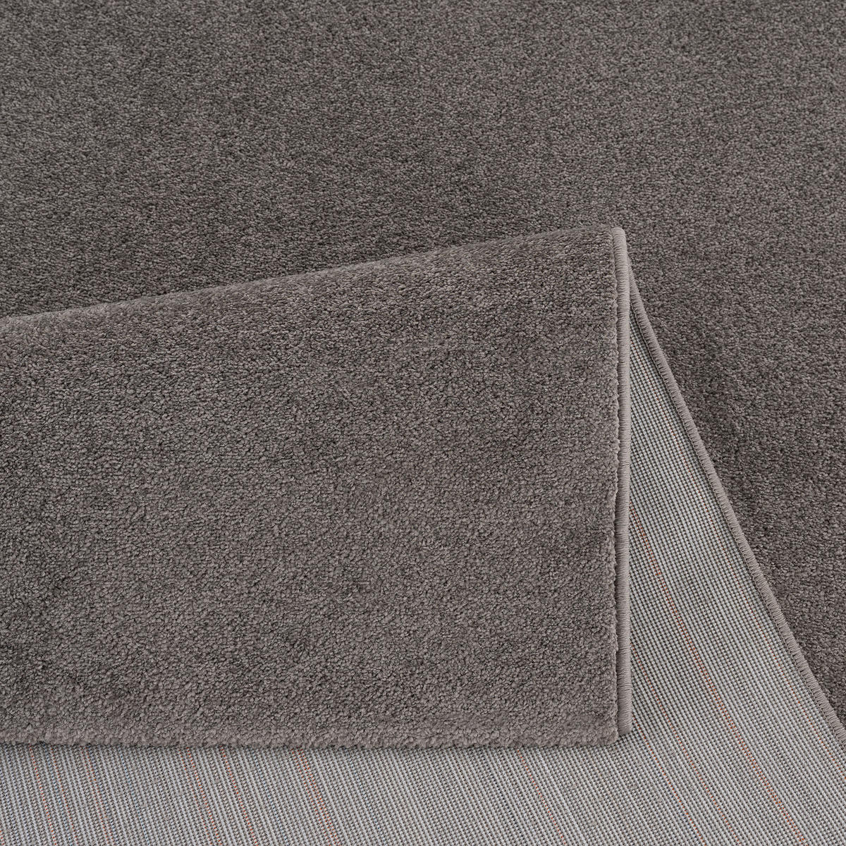 WEBTEPPICH 60/110 cm Uni Grau  - Grau, LIFESTYLE, Kunststoff/Textil (60/110cm) - Novel