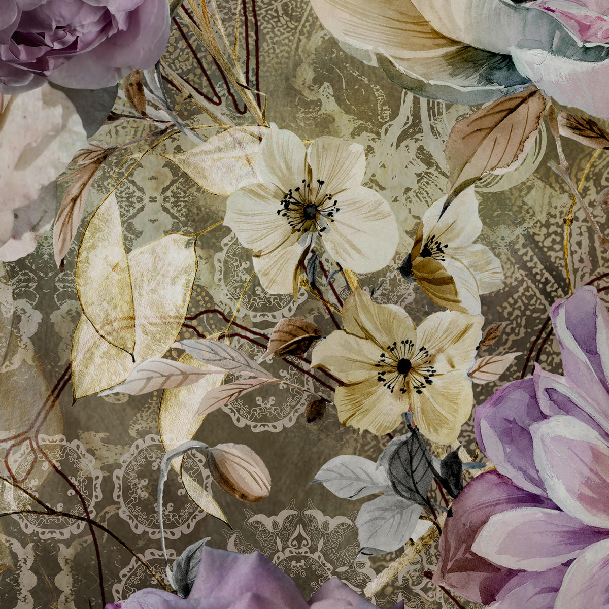 WENDEBETTWÄSCHE Satin 135/200 cm  - Lila, Textil (135/200cm) - Novel