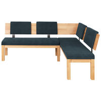 ECKBANK 200/160 cm  in Anthrazit, Buchefarben  - Anthrazit/Buchefarben, Natur, Holz/Textil (200/160cm) - Cantus
