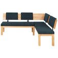 ECKBANK 200/160 cm  in Anthrazit, Buchefarben  - Anthrazit/Buchefarben, Natur, Holz/Textil (200/160cm) - Cantus