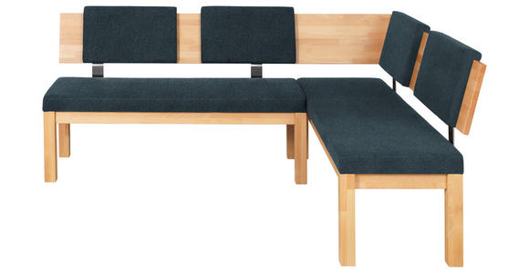 ECKBANK 200/160 cm  in Anthrazit, Buchefarben  - Anthrazit/Buchefarben, Natur, Holz/Textil (200/160cm) - Cantus