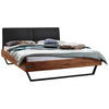 BETT 140/200 cm  in Anthrazit, Braun, Akaziefarben   - Anthrazit/Braun, Modern, Holz/Textil (140/200cm) - Hasena