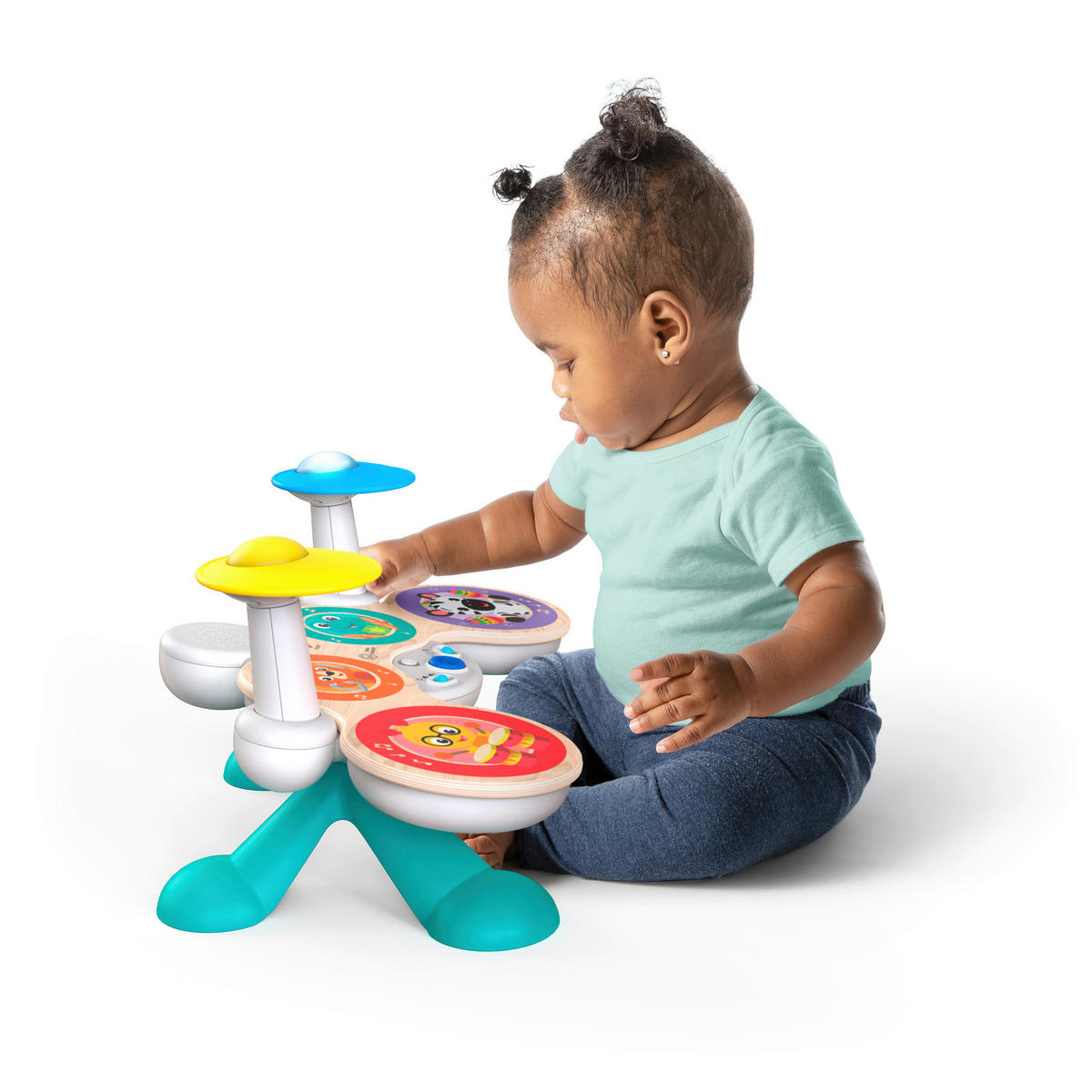 SCHLAGZEUG-SET - Basics, Holzwerkstoff/Kunststoff (53,5/5,5/19,2cm) - Hape