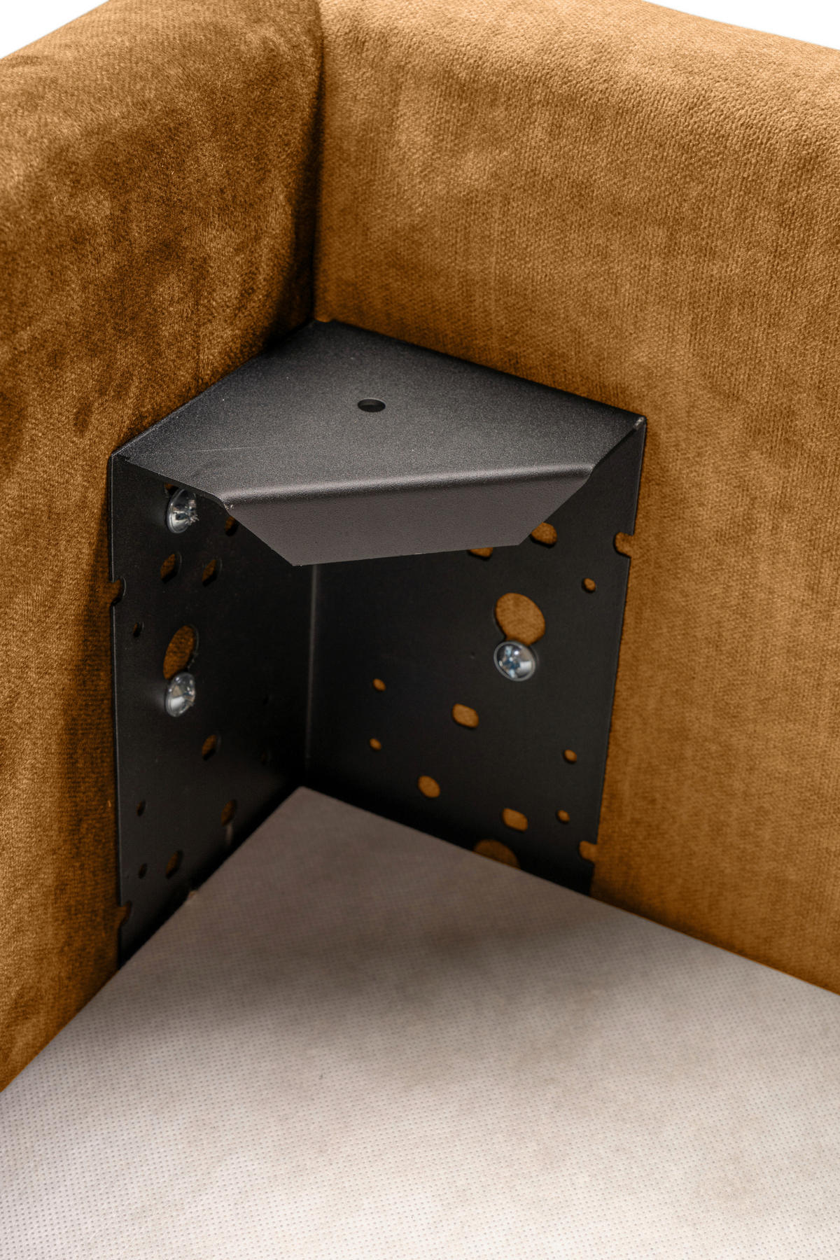 KÁRPITOZOTT ÁGY 180/200 cm  aranybarna  - aranybarna/fekete, Basics, műanyag/textil (180/200cm) - Carryhome