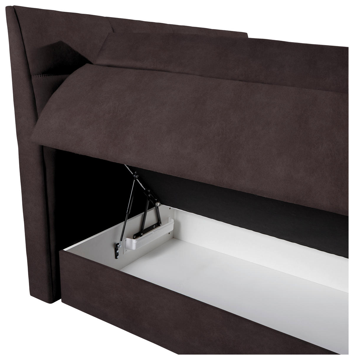 BOXSPRINGBETT 160/200 cm  in Dunkelbraun  - Wengefarben/Dunkelbraun, Konventionell, Holz/Textil (160/200cm) - Xora