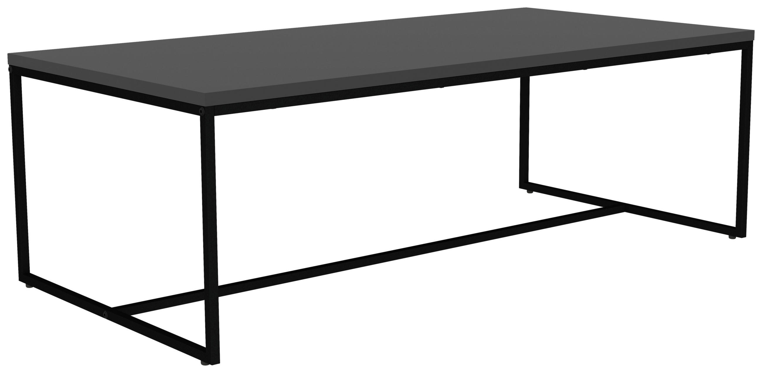 KONFERENČNÍ STOLEK, černá, kompozitní dřevo, 120/60/40 cm - černá, Design, kov/kompozitní dřevo (120/60/40cm)