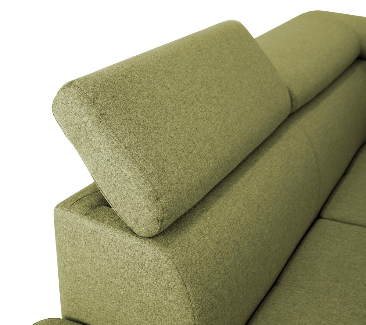 ECKSOFA in Webstoff Grün  - Silberfarben/Grün, Design, Textil/Metall (226/257cm) - Xora