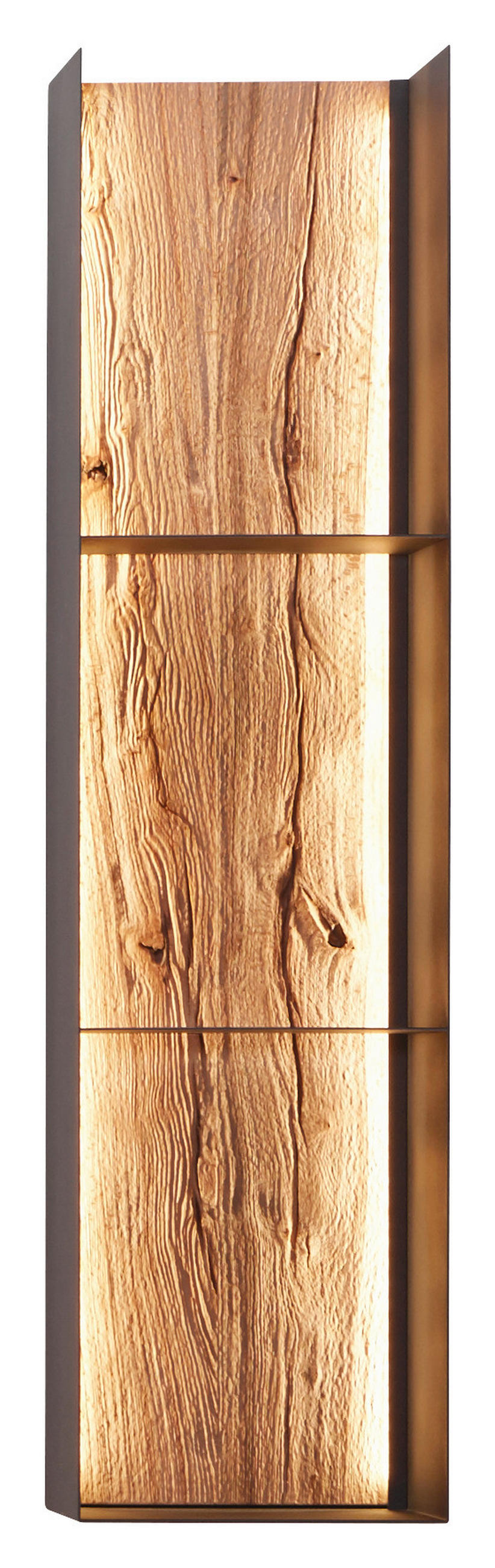HÄNGEELEMENT Anthrazit, Buchefarben  29/115,5/23 cm  - Anthrazit/Buchefarben, Natur, Holz/Metall (29/115,5/23cm) - Valnatura