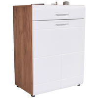 ORMAR ZA OBUĆU  bijela, boje hrasta  drvni materijal     - bijela/boje hrasta, Design, drvni materijal/plastika (85/98,6/37,1cm) - Xora