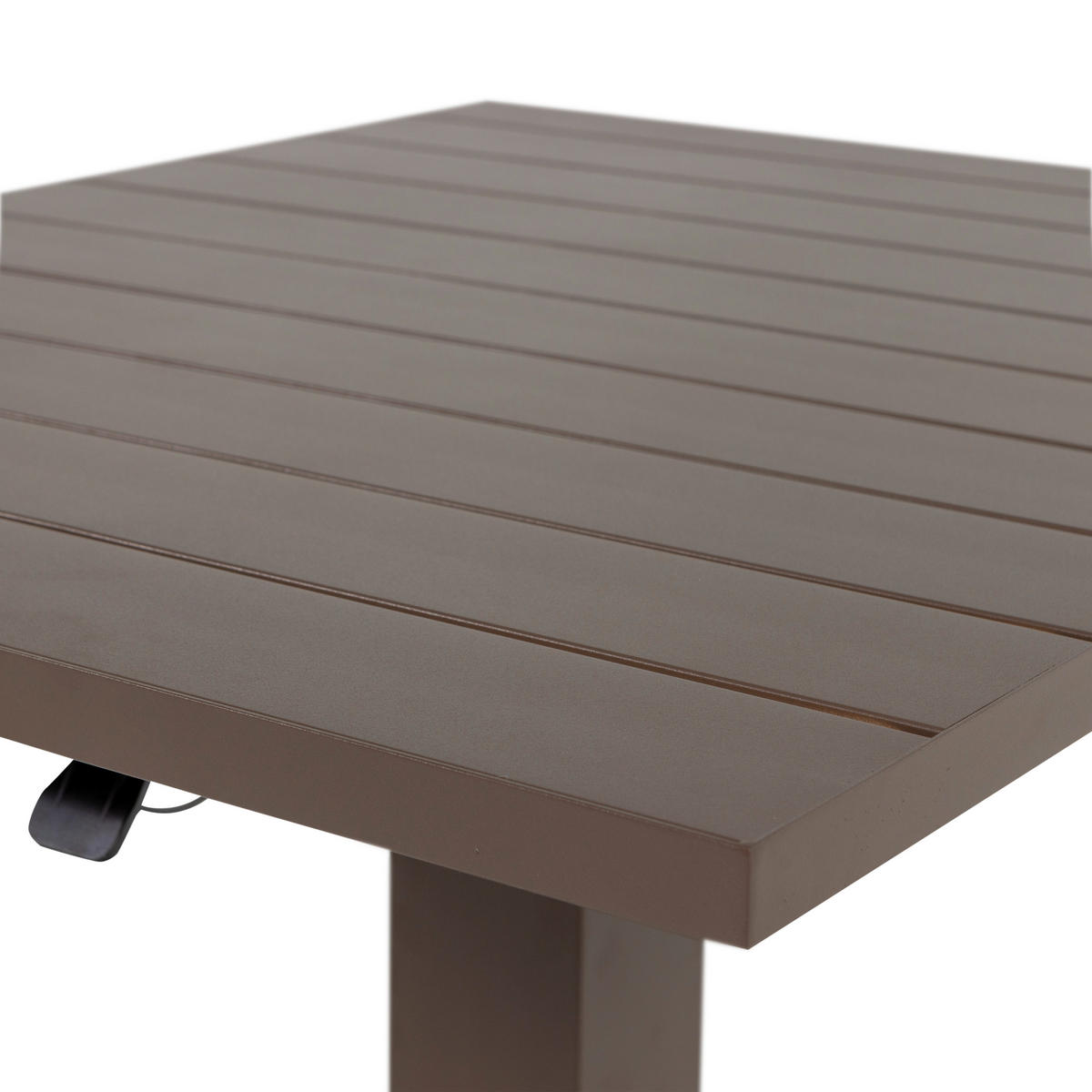 GARTENTISCH 100/80/52-77 cm Metall rechteckig  - Braun, MODERN, Metall (100/80/52-77cm) - Livetastic
