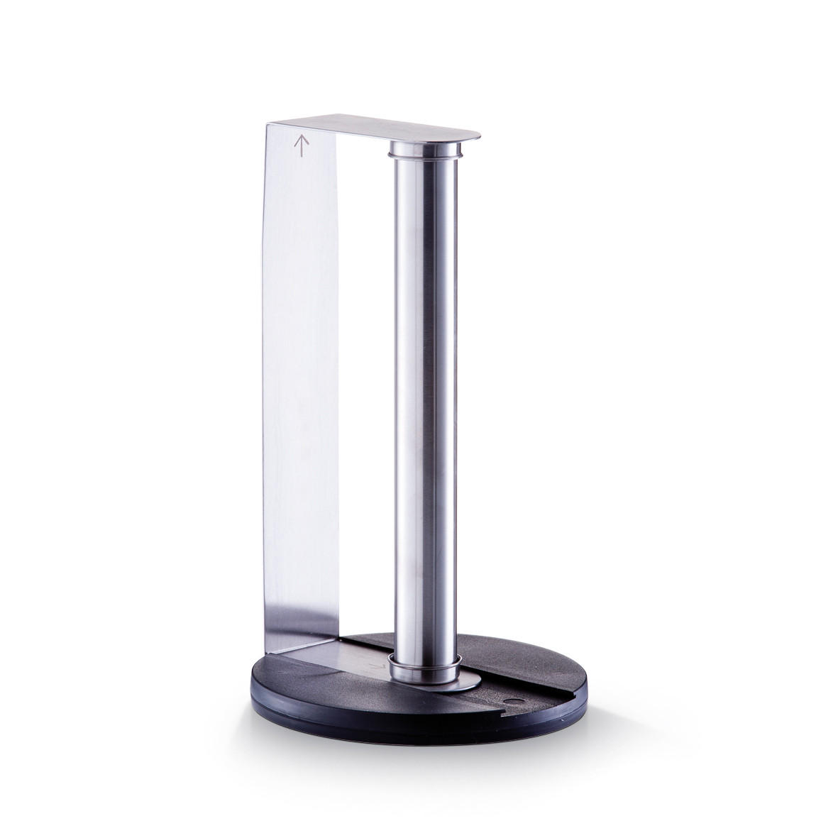 Küchenrollenhalter Schwarz Silberfarben B: 17 cm