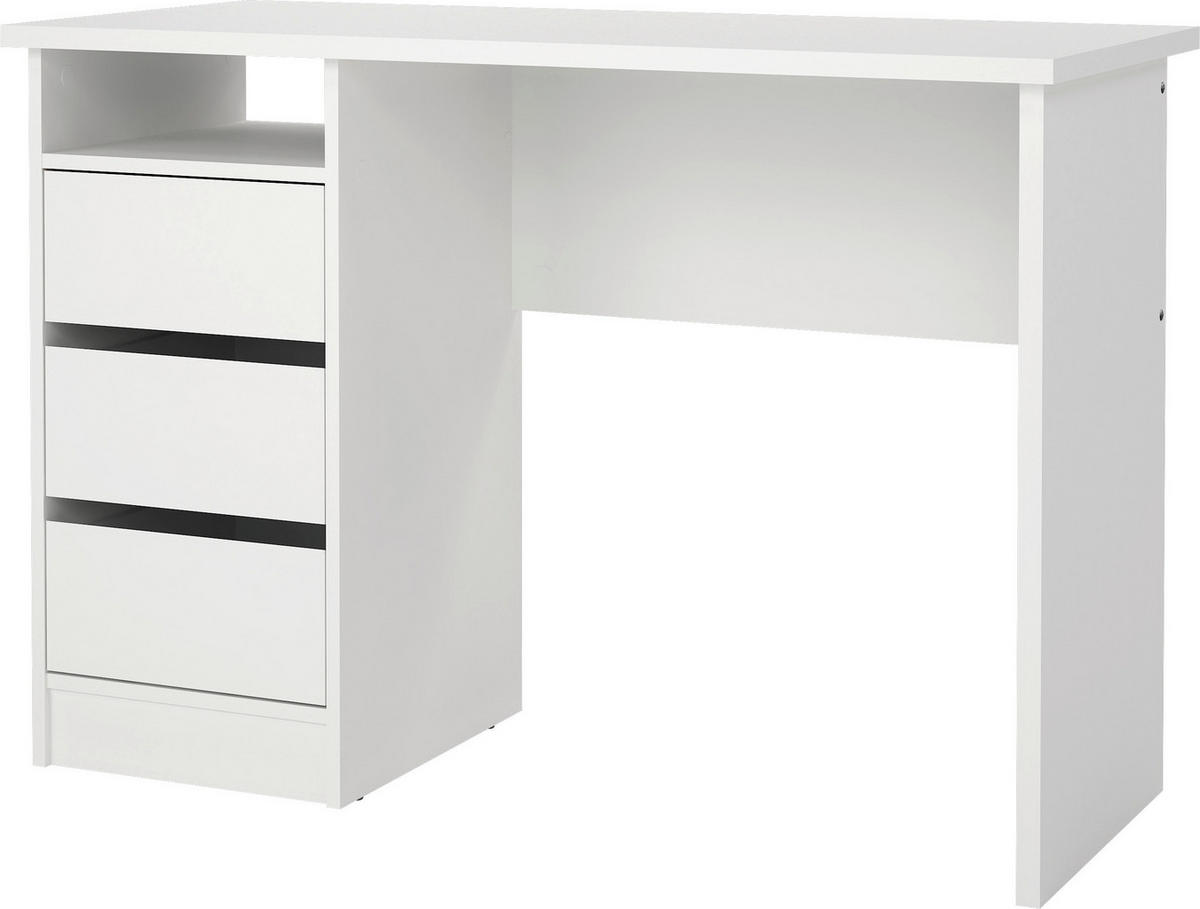SCHREIBTISCH 110/48,5/76 cm  in Weiß  - Weiß, MODERN, Holzwerkstoff (110/48,5/76cm) - MID.YOU
