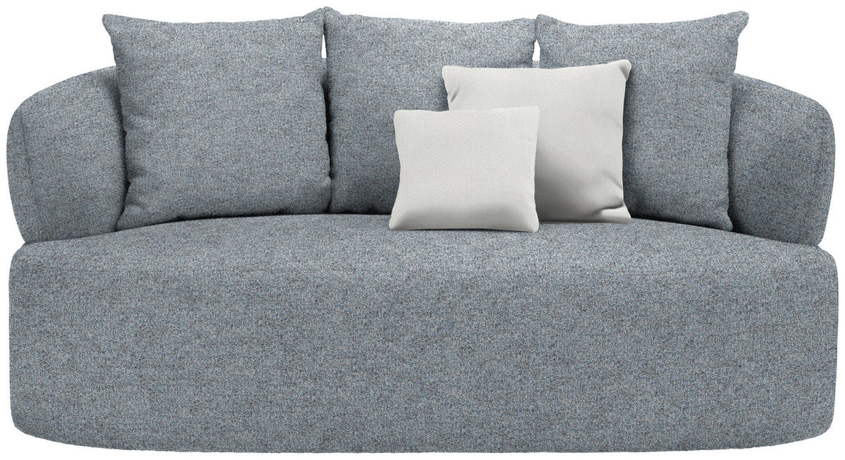 2-SITZER-SOFA in Chenille Graubraun  - Graubraun/Beige, MODERN, Kunststoff/Textil (177/86/105cm) - Hom`in