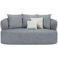 2-SITZER-SOFA in Chenille Graubraun  - Graubraun/Beige, MODERN, Kunststoff/Textil (177/86/105cm) - Hom`in